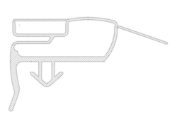 Těsnění dveří chladničky AEG, Electrolux - 2248016962
