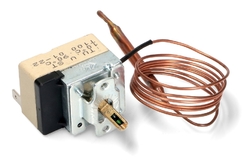 Termostat 1-fázový nastavitelný  10°C-  90°C Caem - L kapil.-980mm,6x  mm,20a,230a  2-kontakty