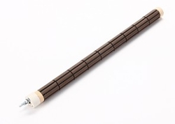 Topné těleso keramika 2000w 9článků 230v - 6541554 L-550mm AC 230v D-32mm x 9-článků
