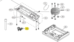 Elektromagnetický ventil vody chladničky Samsung - DA97-02682A 230v