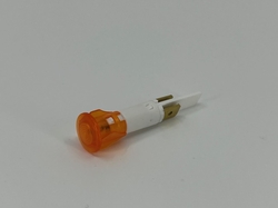 Světlo kulaté oranž       L-52mm - D-13,5mm pro otvor 10mm 120C /230v
