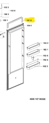 Těsneni dveří chladničky magnetické - C00326078,481010674448