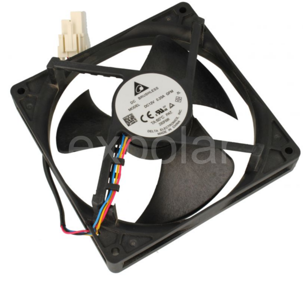 Ventilátor chladničky 12v DC, 0,25A - 822535  EUB1312ME-04GFM