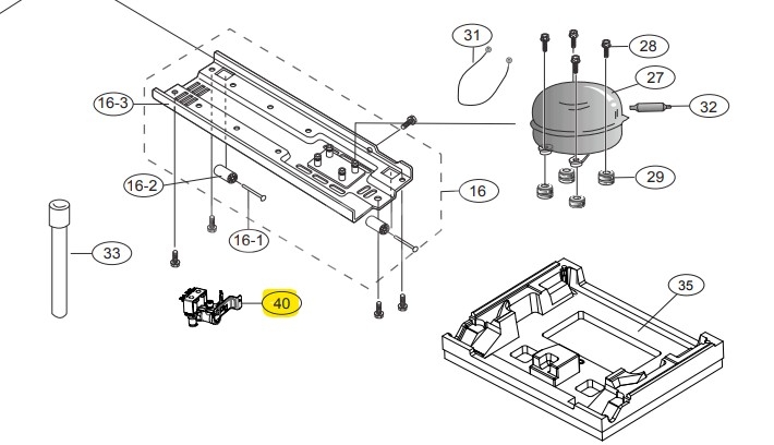 Elektromagnetický ventil chladničky Samsung - DA97-02682A 230v